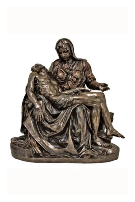 Pieta Statue in Cold Cast Bronze 17" SR-76150