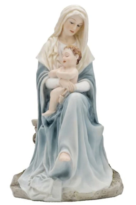 Madonna & Child Statue in Color 6" SR-74728-C2
