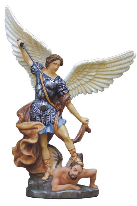 St. Michael Statue in Color 8" SR-76519-C