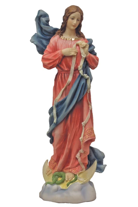 Our Lady Undoer of Knots Statue in Color 8" SR-76646-C