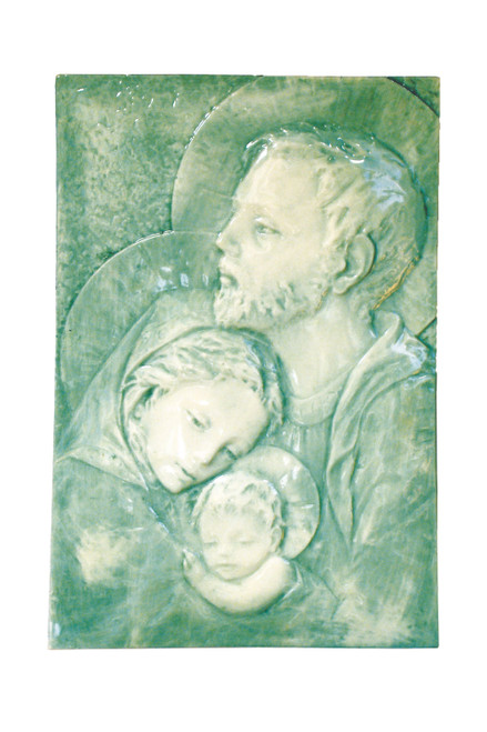 Holy Family Tile Plaque 7x10.5" B-836