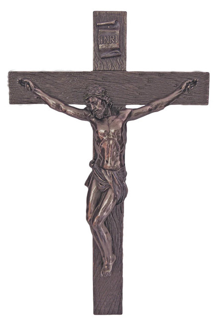 SR-75228 Crucifix in Cold Cast Bronze
