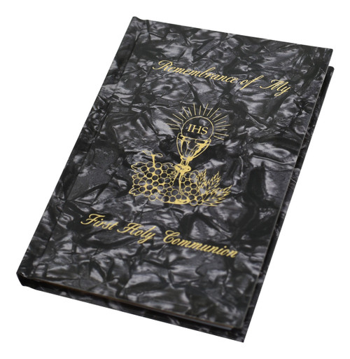 Remembrance of My First Holy Communion Black Pearlized Mass Book 1525719