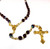 January Birthstone Bead Gold Rosary