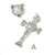 Exquisite Petite Mother of Pearl Rosary with Silver Plated Crucifix and Center