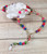 Our Lady of Guadalupe Colored Stone Bead Rosary with Lens Cross