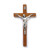 10 inch Wood Cross with Silver Corpus CX99