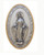 Miraculous Medal Plaque in Pewter Style with Gold Highlights