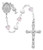 Pearl and Pink Crystal First Communion Rosary C58RW