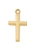 Gold over Sterling Silver Baby Cross on 13" Chain J6099BT