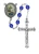 St. Cecilia 6mm Blue Bead Rosary R187DF