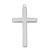 Sterling Silver Brushed Finish Cross on 24" Chain L9317G