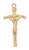 Gold over Sterling Silver Papal Crucifix on 18" Chain J9040