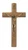 6.75" Brazilian Walnut Log Wall Crucifix with Antique Gold Corpus 82-14