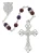 6mm Metallic Purple Crystal Rosary R975F