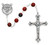 7mm Holy Spirit Red and Black Rosary 833R