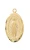 Gold over Sterling Silver Miraculous Medal on 18" Chain JMG1S