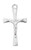 Sterling Silver Crucifix on 18" Chain with Velour Box L9190