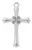Sterling Silver Cross with CZ Stones on 18" Chain L9235