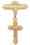 Gold over Sterling Silver Crucifix Baby Pin 429J