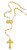 Antique Gold Plated St. Benedict Rosary P250R