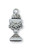 Sterling Silver Chalice Medal with Chain L568