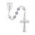7mm Lavender Pearl Glass Rosary R751F