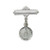 Miraculous Medal Sterling Silver Baby Pin 422LMI