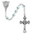 3mm Blue Glass Bead Baby Rosary 201D-BLG