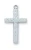 Sterling Silver Engraved Cross on 18" Chain L7002