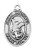 Small Sterling Silver St. Michael Medal on 16" Chain L741