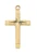 Gold over Sterling Silver Cross on 16-18" Chain J8062