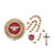 Olive Wood Confirmation Rosary with Holy Spirit Box P621RB
