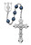 7mm Blue Bead Rosary R388RF