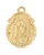 Gold over Sterling Silver Our Lady of Guadalupe Medal on 16-18" Chain J1821GU