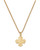 Gold over Sterling Silver Baby Four-Way Medal on 13" Chain J28B
