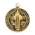Gold over Sterling Silver St. Benedict Medal on 18" Chain J434