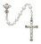 5mm White Pearl First Communion Rosary C17RW