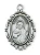 Sterling Silver St. Jude Medal on 18" Chain L621JU