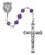 6mm Genuine Amethyst Rosary 560ASF