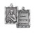Pewter Our Lady of Mount Carmel Scapular Medal on 18" Chain D611