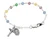 5 1/2" Multi-Color Crystal Baby Bracelet BR123D