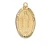 Gold over Sterling Silver Our Lady of Guadalupe Medal on 18" Chain J500GU