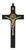8" Black Wood St. Benedict Wall Crucifix 80-217