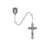 6mm Crystal April Birthstone Rosary 875-CRG