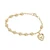 7.5" Gold Plated Holy Spirit Rosary Bracelet BR7