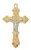 Gold over Sterling Silver Two-Tone Crucifix on 16-18" Chain JT5020