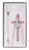 Pink Pearl Baby Girl Cross and Rosary Set BS78