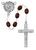 Brown Wood St. Michael Rosary R1020F
