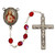 6mm Red Sacred Heart Rosary R220DF